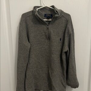 Polo by Ralph Lauren Gray Half-Zip Sweater